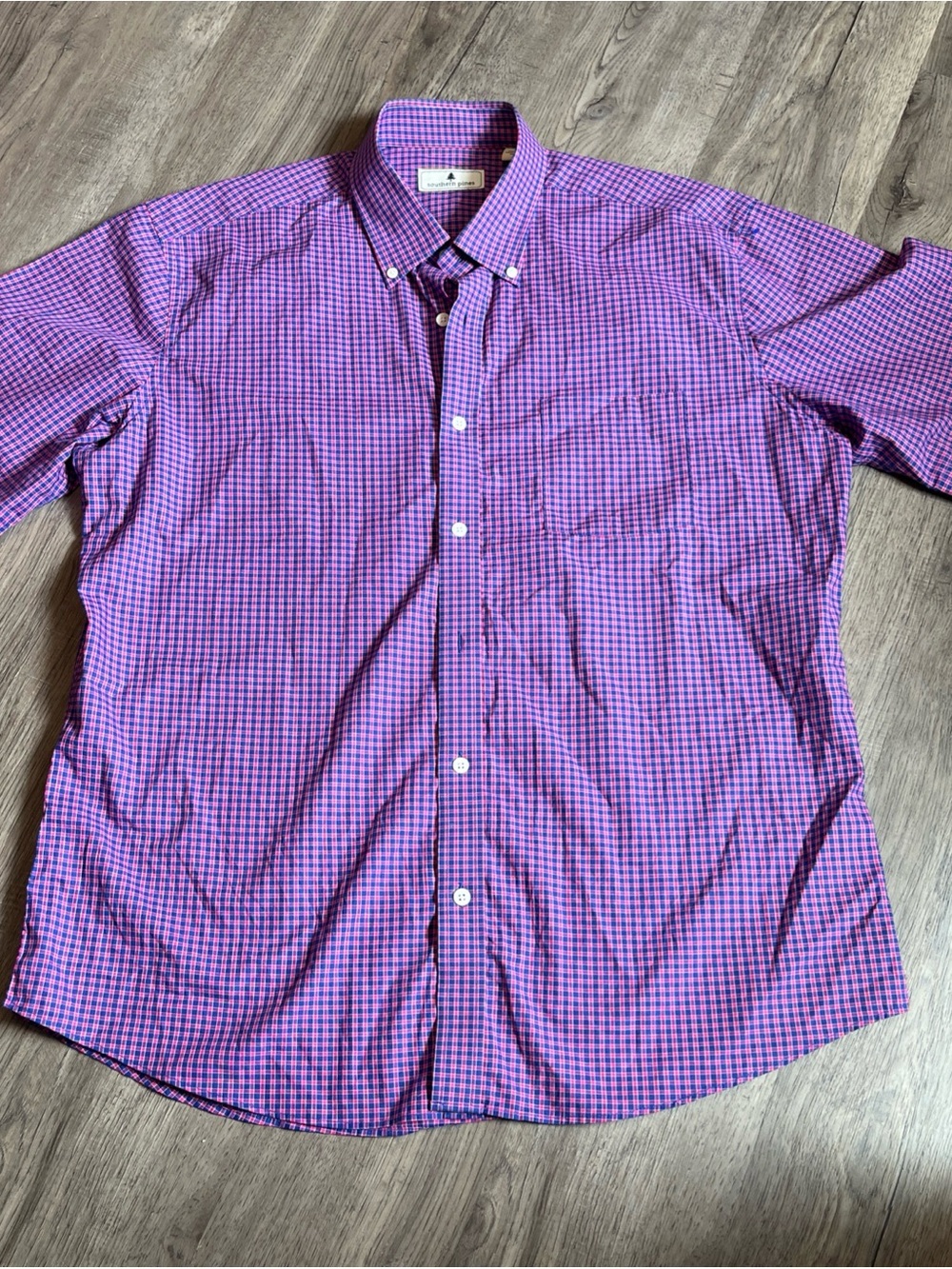 Men's check shirt L